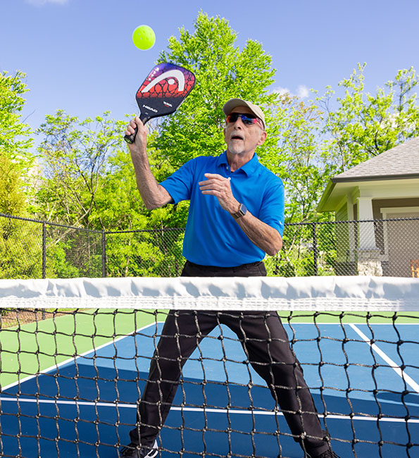 Joel playing pickleball